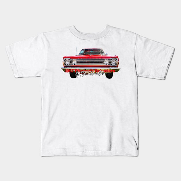 1967 Plymouth Belvedere GTX Hardtop Kids T-Shirt by Gestalt Imagery